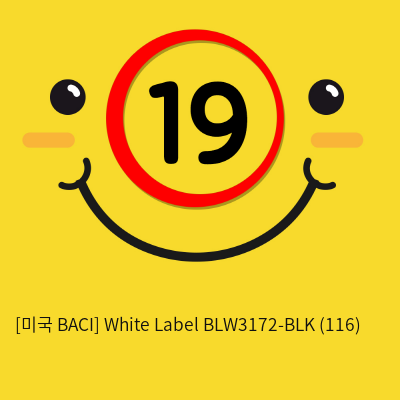 [미국 BACI] White Label BLW3172-BLK (116)